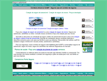 Tablet Screenshot of corretorasegurodeautomovel.com.br